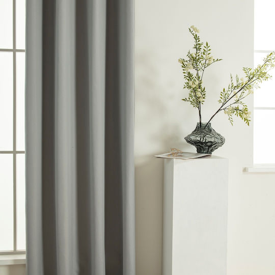 Beauty Home Blackout Curtain with Grommets Soft Art 8391 Gray 140x270cm
