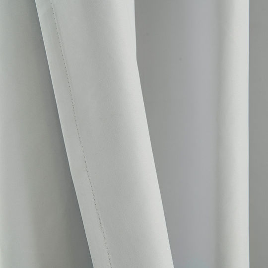 Beauty Home Κουρτίνα Συσκότισης με Τρουκς Soft Art 8391 Εκρού 140x270εκ.
