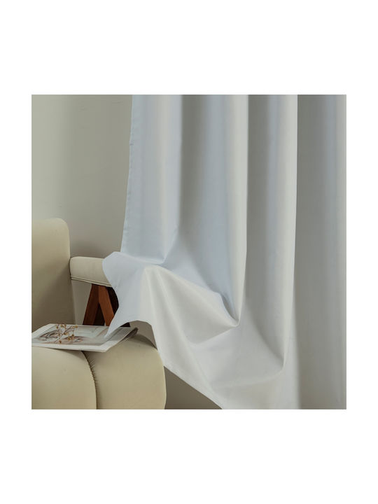 Beauty Home Verdunkelungsvorhang mit Grommets Soft Art 8391 Ecru 140x270cm