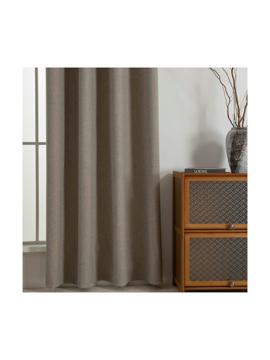 Beauty Home Blackout Curtain With Grommets Elite Art 8392 Beige 140x270cm