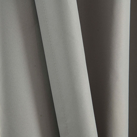 Beauty Home Blackout Curtain with Grommets Soft Art 8391 Gray 140x270cm