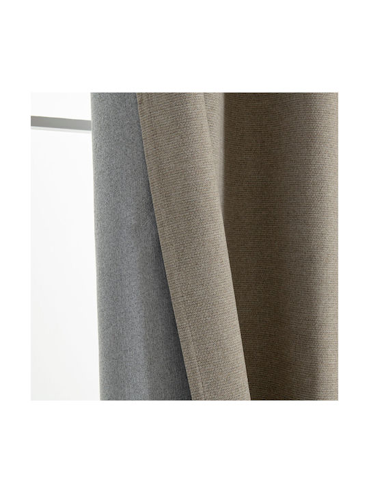 Beauty Home Blackout Curtain With Grommets Elite Art 8392 Beige 140x270cm