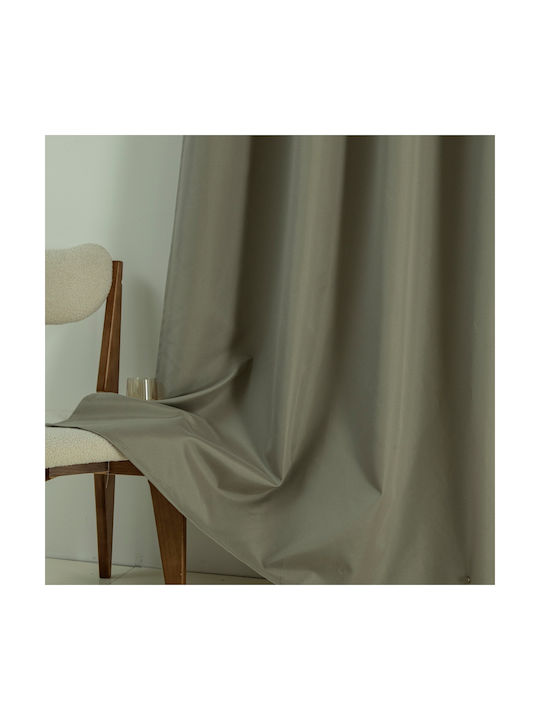 Beauty Home Blackout Curtain with Grommets Soft Art 8391 Beige 140x270cm