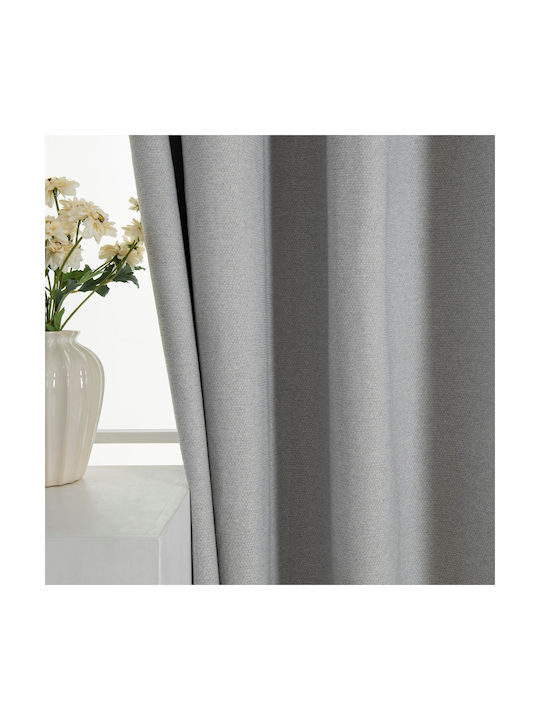 Beauty Home Perdea Opacă Cu Capse Elite Art 8392 Gri 140x270 cm