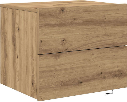 Nachttische Brown Oak 2Stück 41x50x39cm