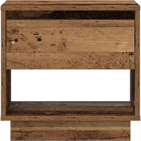 Κομοδίνο από Μασίφ Ξύλο Παλιό ξύλο 45x34x44cm