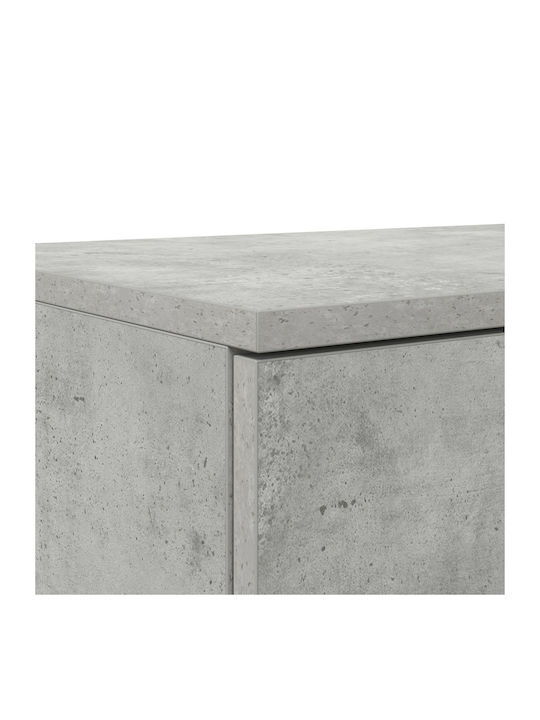Комод Дървен Сив бетон 160x36.5x16.5см