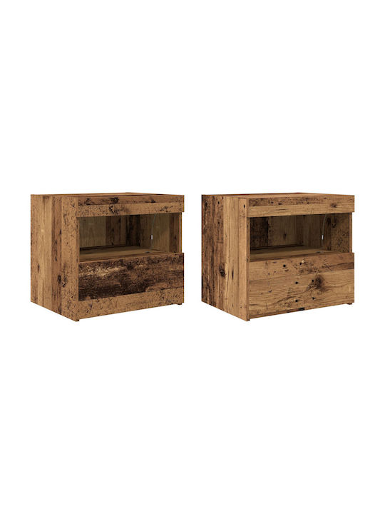 Комоди Дървени Old wood 2бр 50x40x45см