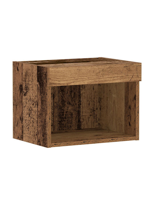 Κομοδίνα από Μασίφ Ξύλο Παλιό ξύλο 2τμχ 40x30x30cm 863099