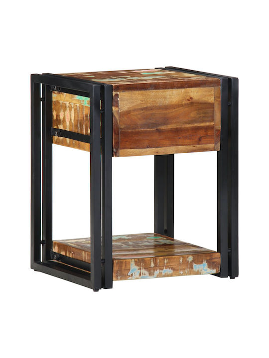 Κομοδίνα από Μασίφ Ξύλο Πολύχρωμα 2τμχ 40x35x50cm 4016691