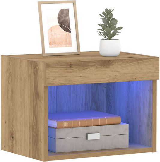 Wooden Bedside Tables Brown Oak 2 Pieces 40x30x30cm