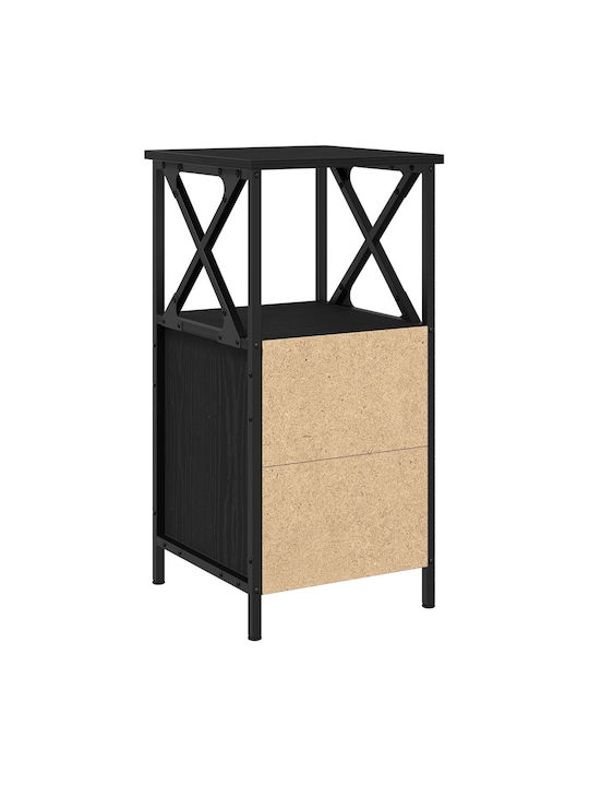 Комод Дървен с Метални Крака Black oak 34x35.5x70см