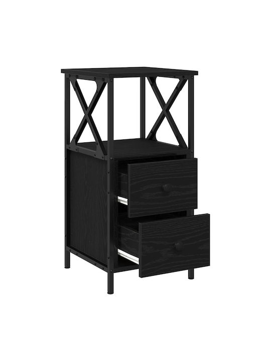 Комод Дървен с Метални Крака Black oak 34x35.5x70см