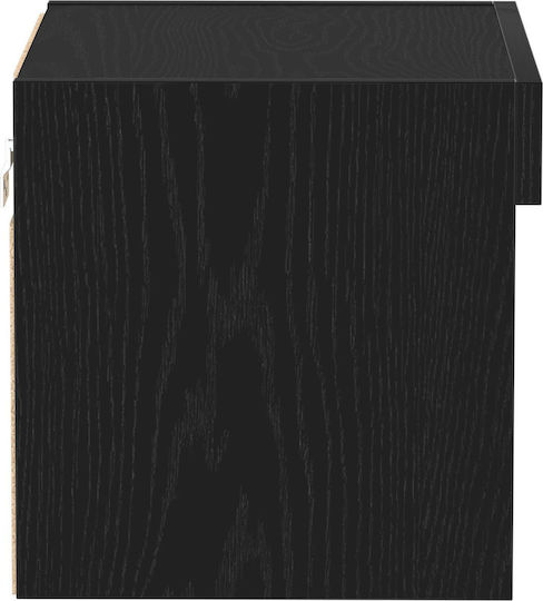 Wooden Bedside Tables Black Oak 2 Pieces 40x30x30cm