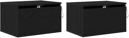 Комоди Дървени Black oak 2бр 30x50x36см