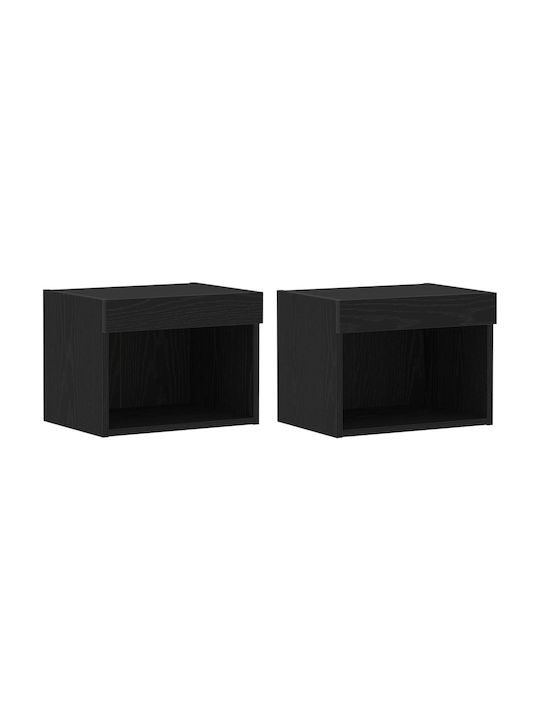Комоди Дървени Black oak 2бр 40x30x30см