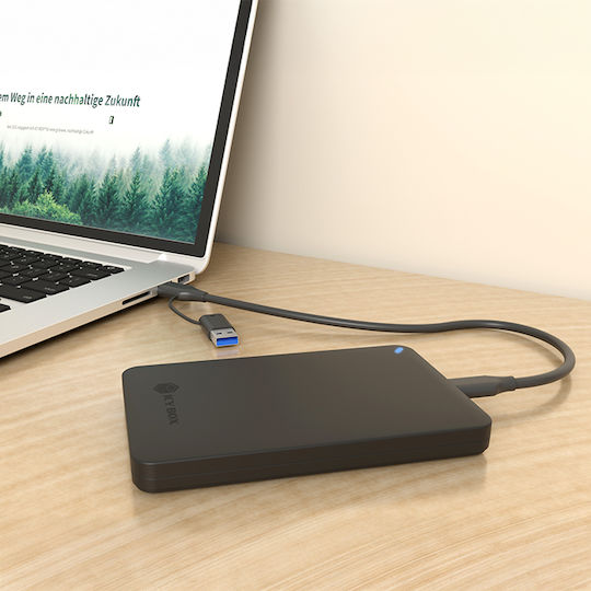 Icy Box Θήκη για Σκληρό Δίσκο 2.5" SATA III με σύνδεση SATA / USB 3.2 / Serial