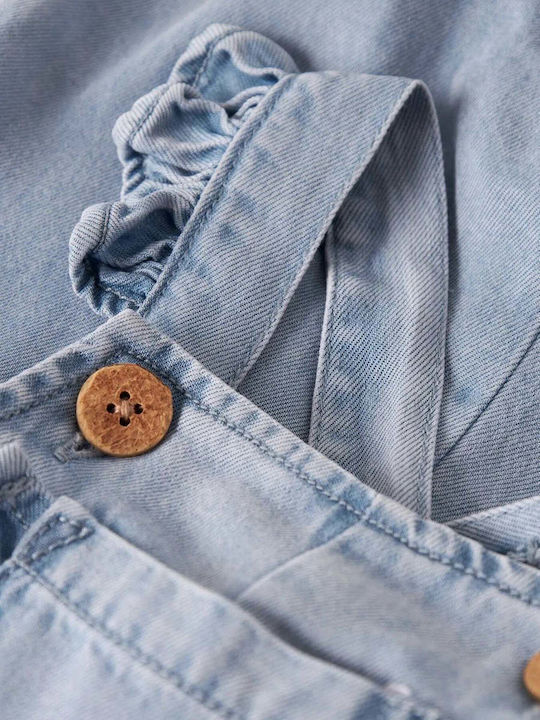 Lil' Atelier Παιδική Τζιν Σαλοπέτα Medium Blue Denim Lil' Atelier Παιδική Τζιν Σαλοπέτα Medium Blue Denim