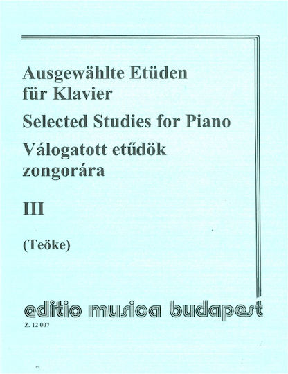 Selected Studies Piano 3 Teoke