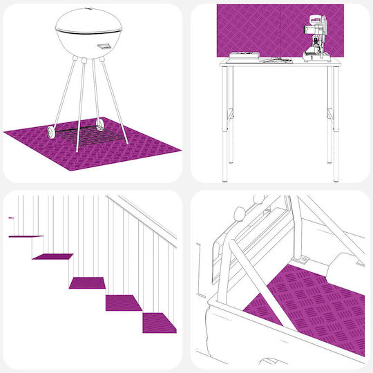 vidaXL Plintă de Pardoseală Aluminiu pentru Trepte 50x30cm. 2buc