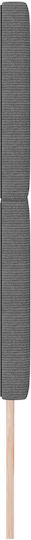 vidaXL Fabric Bed Headboard Light Gray 180x128cm