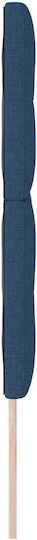 vidaXL Fabric Bed Headboard Blue 144x128cm
