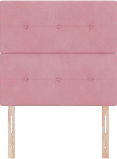vidaXL Fabric Bed Headboard Pink 90x88cm
