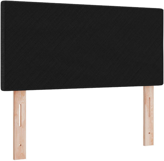 vidaXL Fabric Bed Headboard Black 90x88cm