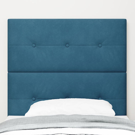 vidaXL Fabric Bed Headboard Dark Blue 100x128cm