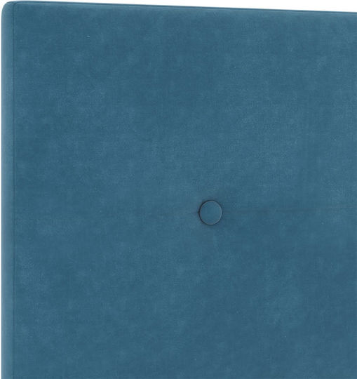 vidaXL Fabric Bed Headboard Dark Blue 100x128cm