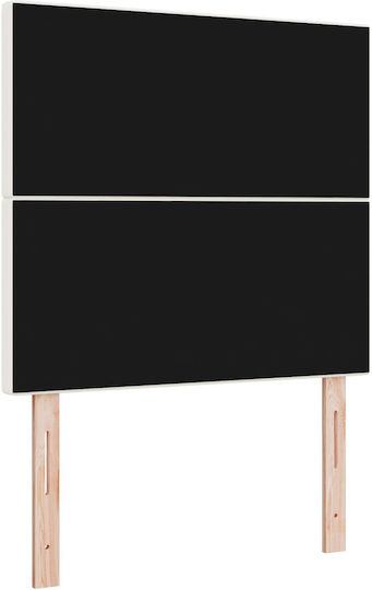 vidaXL Stoff-Kopfstütze für Betten Beigefarbene 80x128cm