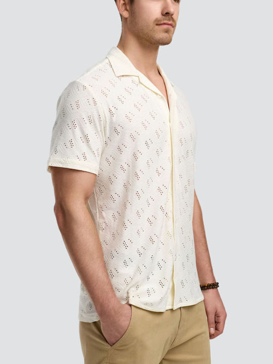 Kurzärmlig Hemd White