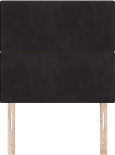 vidaXL Stoff-Kopfstütze für Betten Schwarz 90x88cm