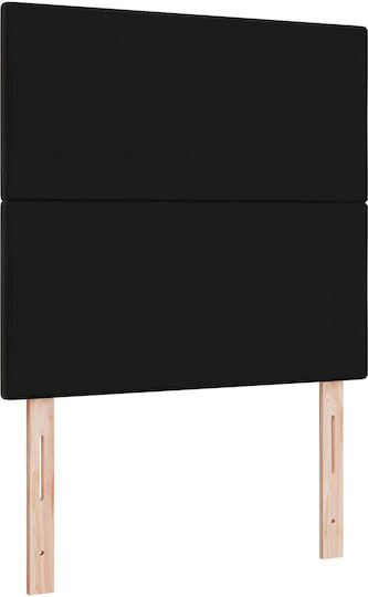 vidaXL Stoff Kopfstütze Für Bett Schwarz 80x128cm