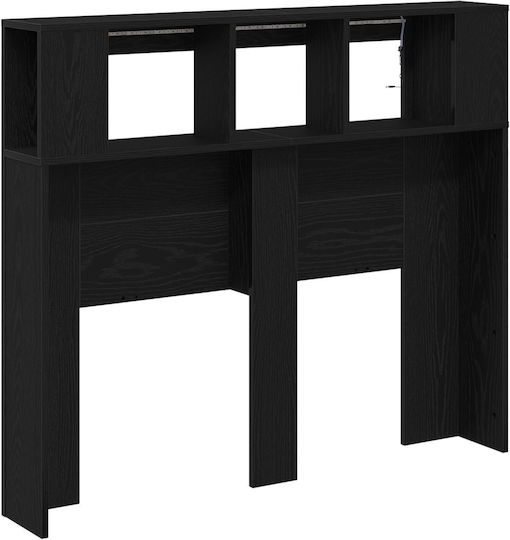 vidaXL Wooden Bed Headboard Black Oak 120x103.5cm