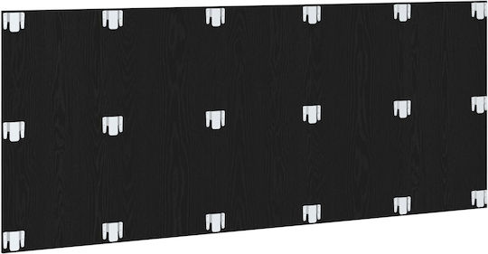 vidaXL Wooden Bed Headboard Black Oak 200x80cm