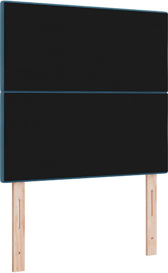 vidaXL Fabric Bed Headboard Dark Blue 80x128cm