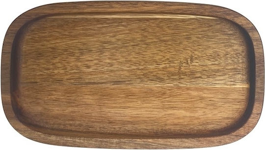 Lukanda Teller Untiefe Oval Hölzernes Braun 25x14cm Lukanda Teller Untiefe Oval Hölzernes Braun 25x14cm