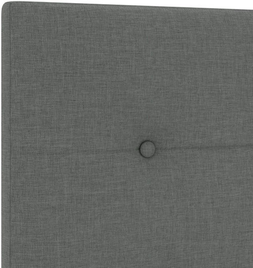 vidaXL Cap de pat din Material Textil Gri 200x7x88cm