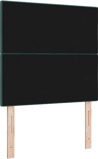 vidaXL Tăblie De Pat Din Țesătură Verde 80x128cm