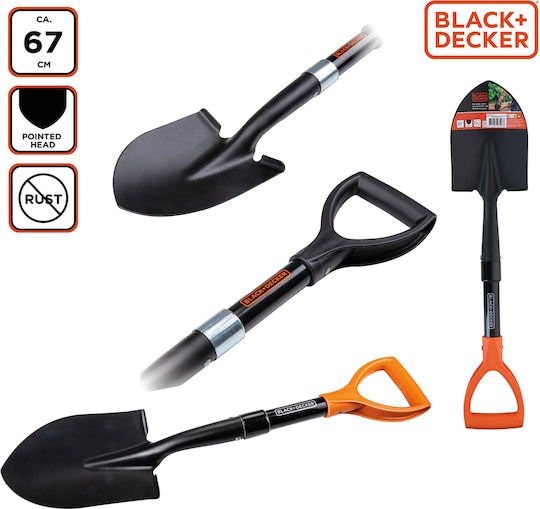 Hand Shovel 67cm Black+Decker 871125223403