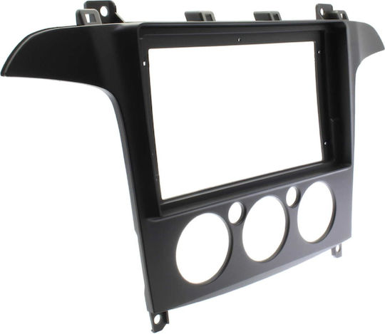 Front Panel Ford S-max 2006 2014 Manual Air Conditioning Car Touch Screen Audio System 9" Inch Android Mounting Frame Fascia Car Radio Panel Dash Factory Type Plastic Frame
