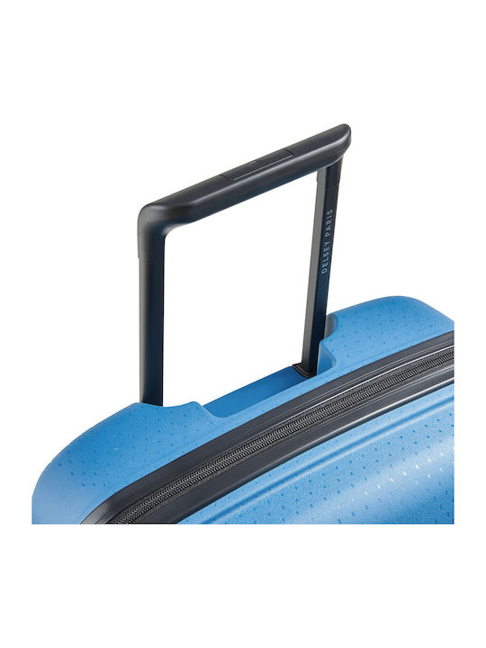 Delsey Belmont Plus Βαλίτσα Ταξιδίου Καμπίνας Σκληρή Zinc Blue με 4 Ρόδες Ύψους 55εκ.