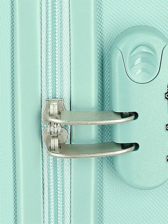 Disney Lovely Stitch Παιδική Βαλίτσα Ταξιδίου Καμπίνας Turquoise με 4 Ρόδες Ύψους 55εκ.