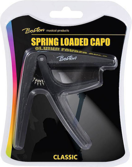 Bc86bk Boston Spring Loaded Capo Classic Guitar