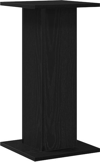 Vidaxl Стойки за високоговорители 2 бр. Черен дъб 30x30x60 см Инженерно дърво