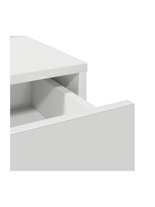 Тоалетна за грим Дървена Бял 50x41x140бр