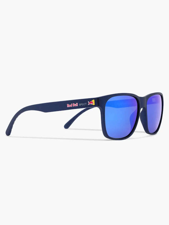 Red Bull Spect Unisex Γυαλιά Ηλίου με Navy Μπλε Κοκκάλινο Σκελετό και Μπλε Polarized Καθρέφτη Φακό EARLE-005P