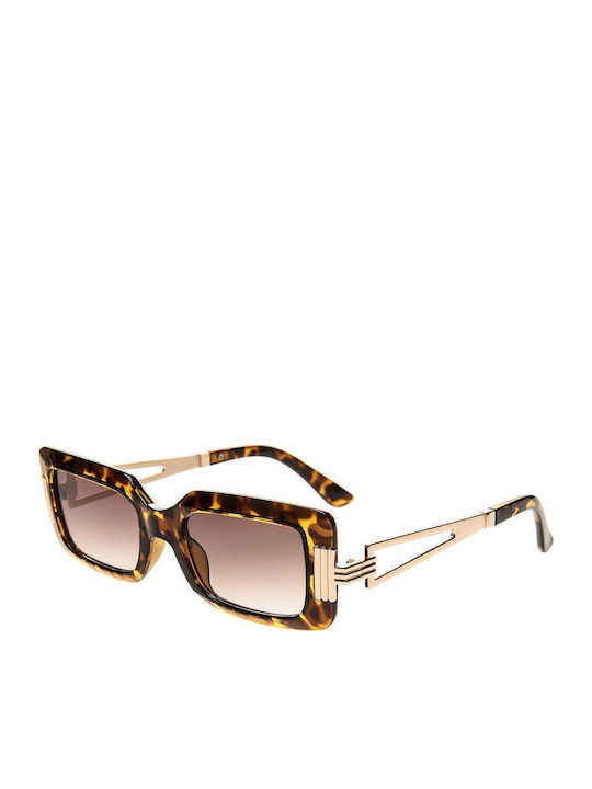 SeeVision Women's Sunglasses with Brown Plastic Frame and Brown Lens 50028-LEOPARD/BROWN
