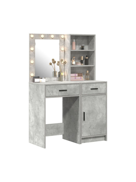 Schminktisch Hölzern Grey mit Spiegel 50x41x135cm